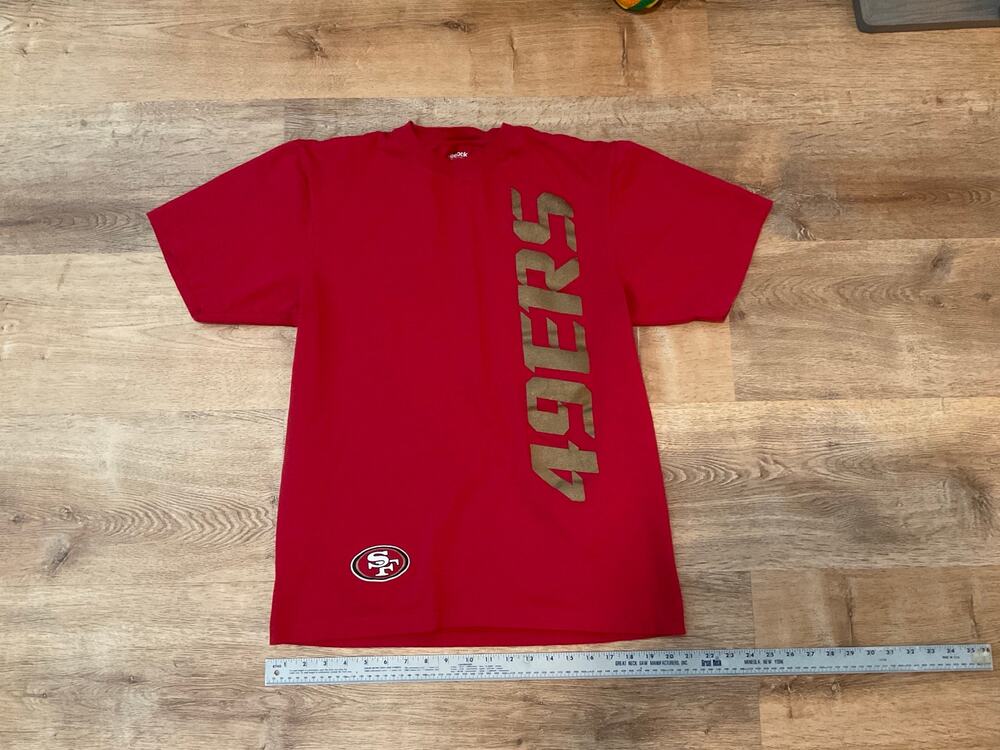 Reebok 49ers shirt, red size large